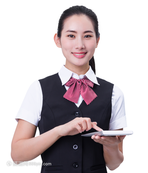 商务职业行政秘书与手持计算器的专业服务